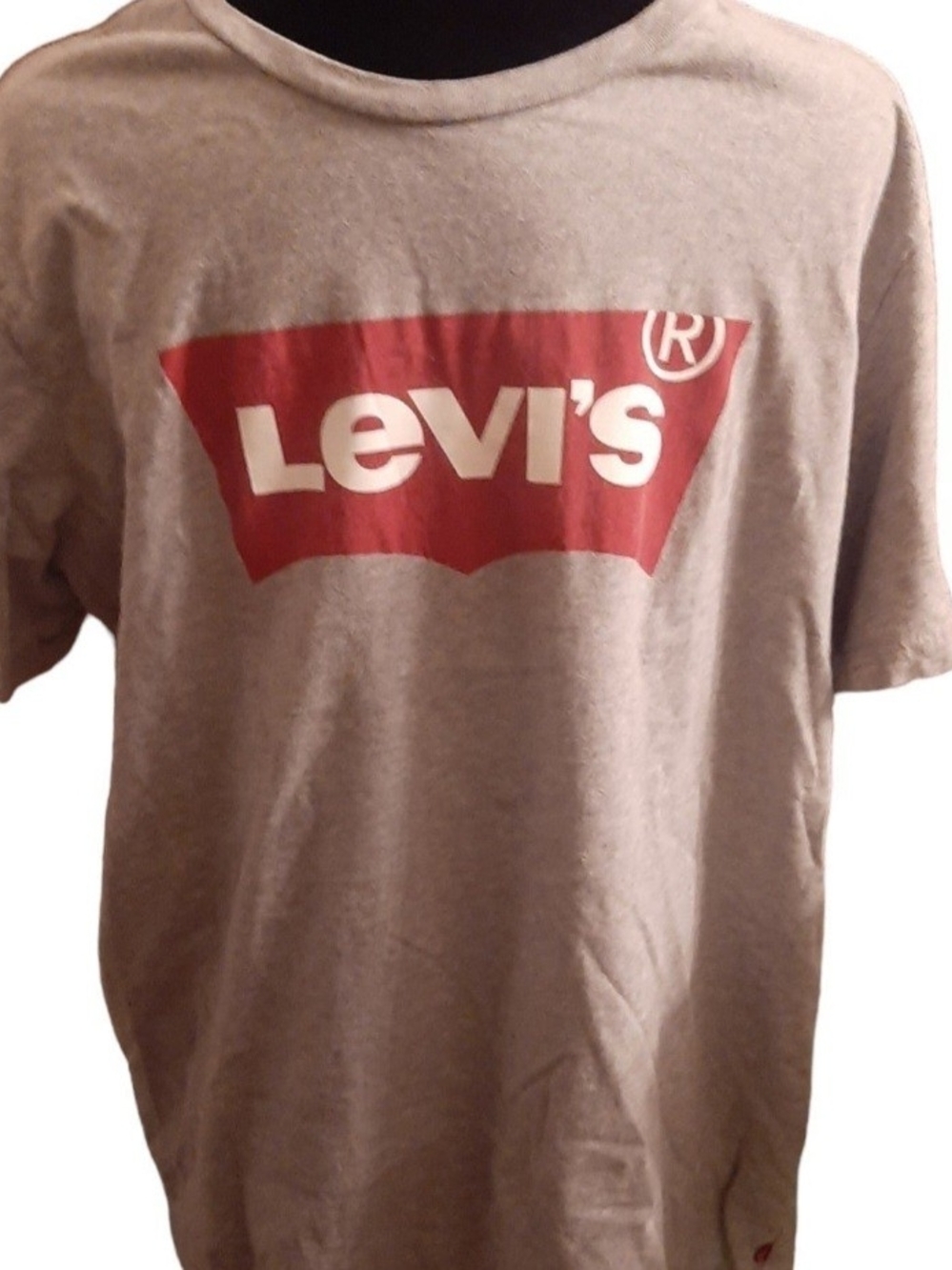 Levi’s Men’s XL Gray T-Shirt Levi Strauss Co Logo Short Sleeve Casual